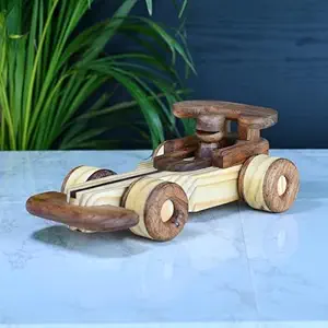 Handcrafted Wooden F1 Racing Car Toy